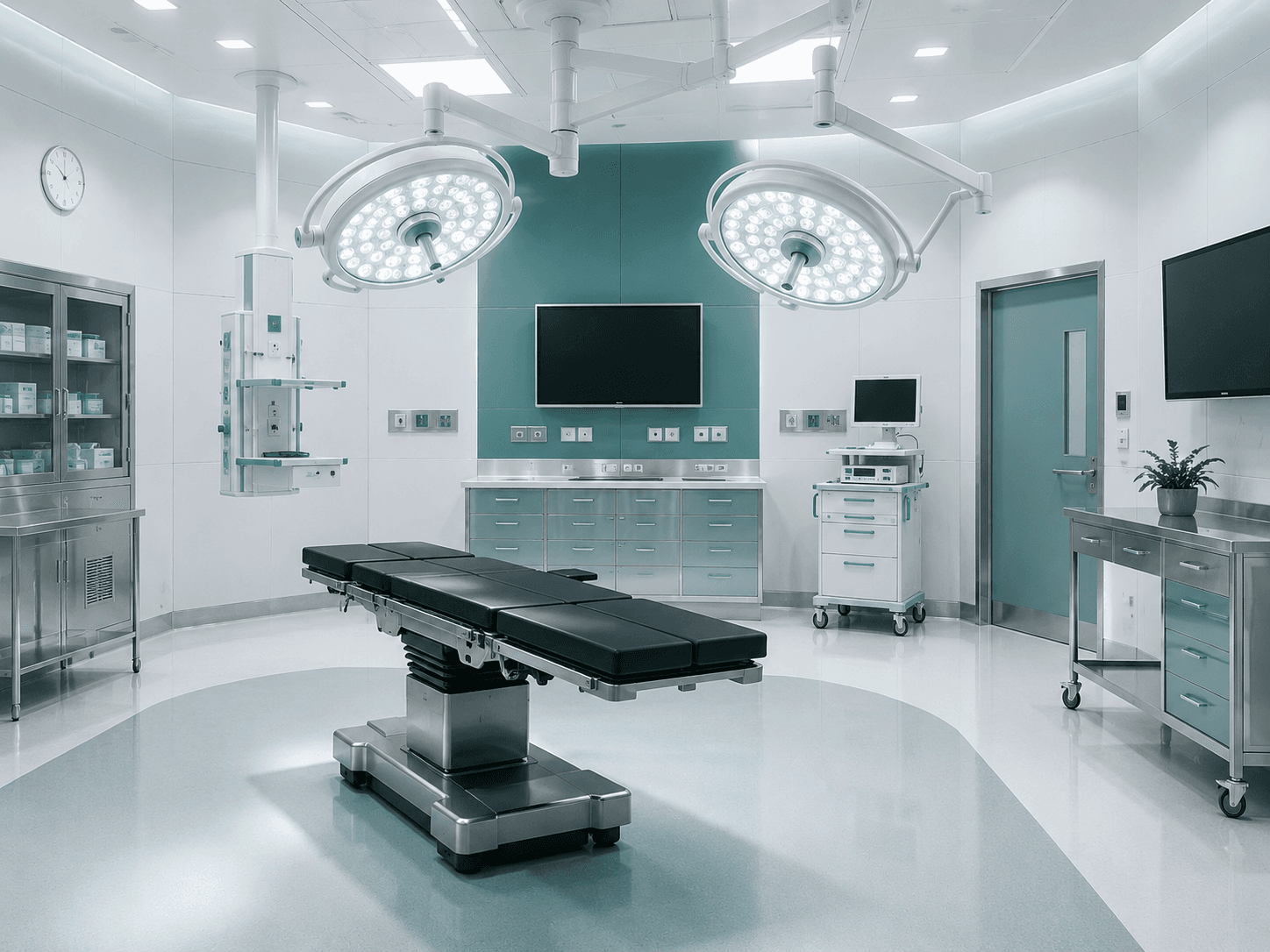 A pristine, modern non-hospital surgical suite